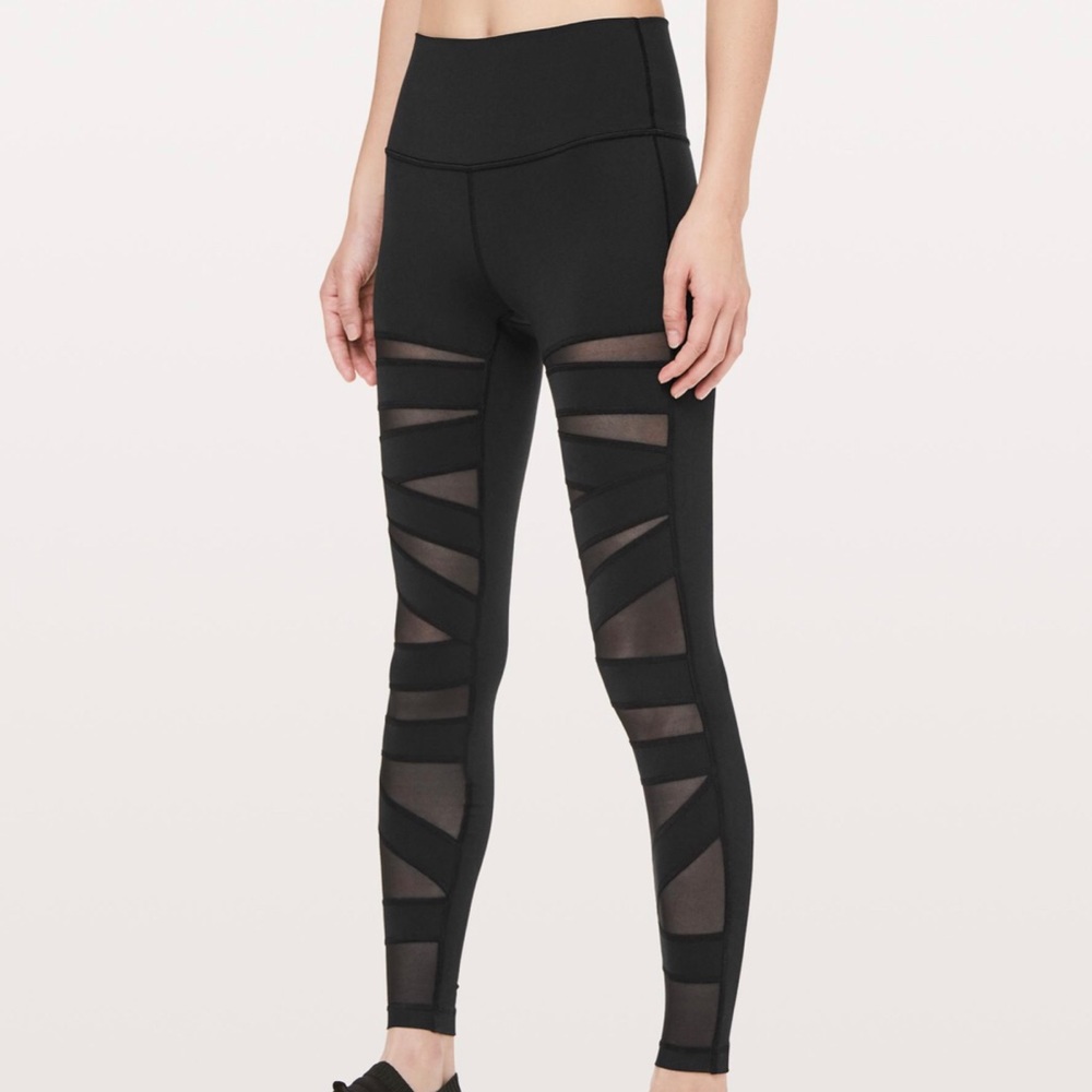 Women's Black Wunder Under High-rise Tight